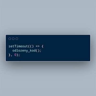 setTimeout() and INP optimization: “It's all just a hack“