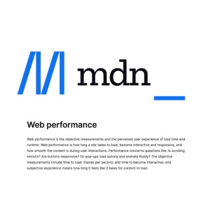 Everything you need to know about website speed on MDN